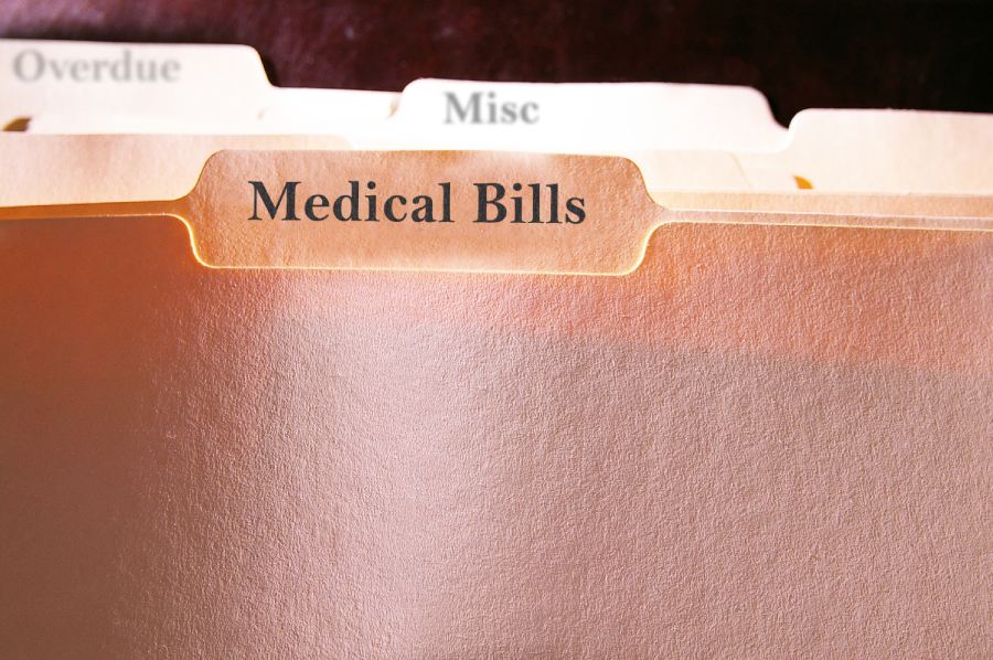 A file marked Medical Bills