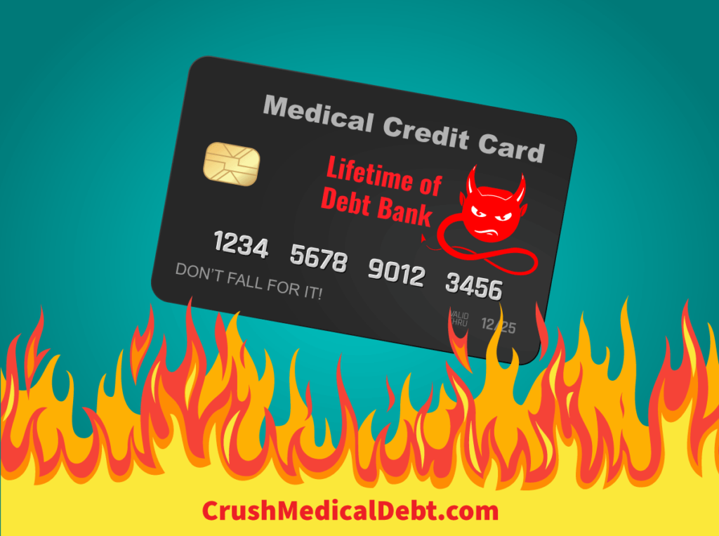 Medical Credit Card of Lifetime of Debt Bank